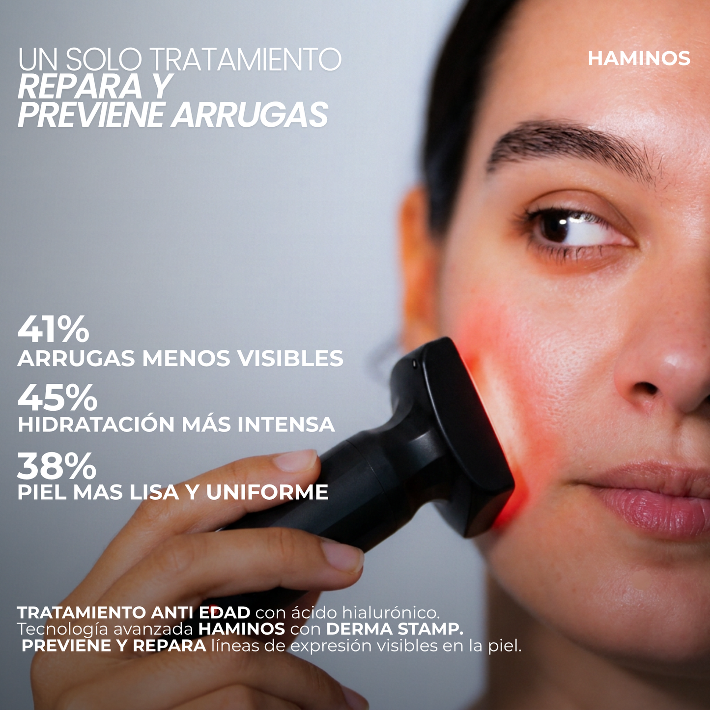 Derma Stamp Antiedad | Microneedling con Ácido Hialurónico