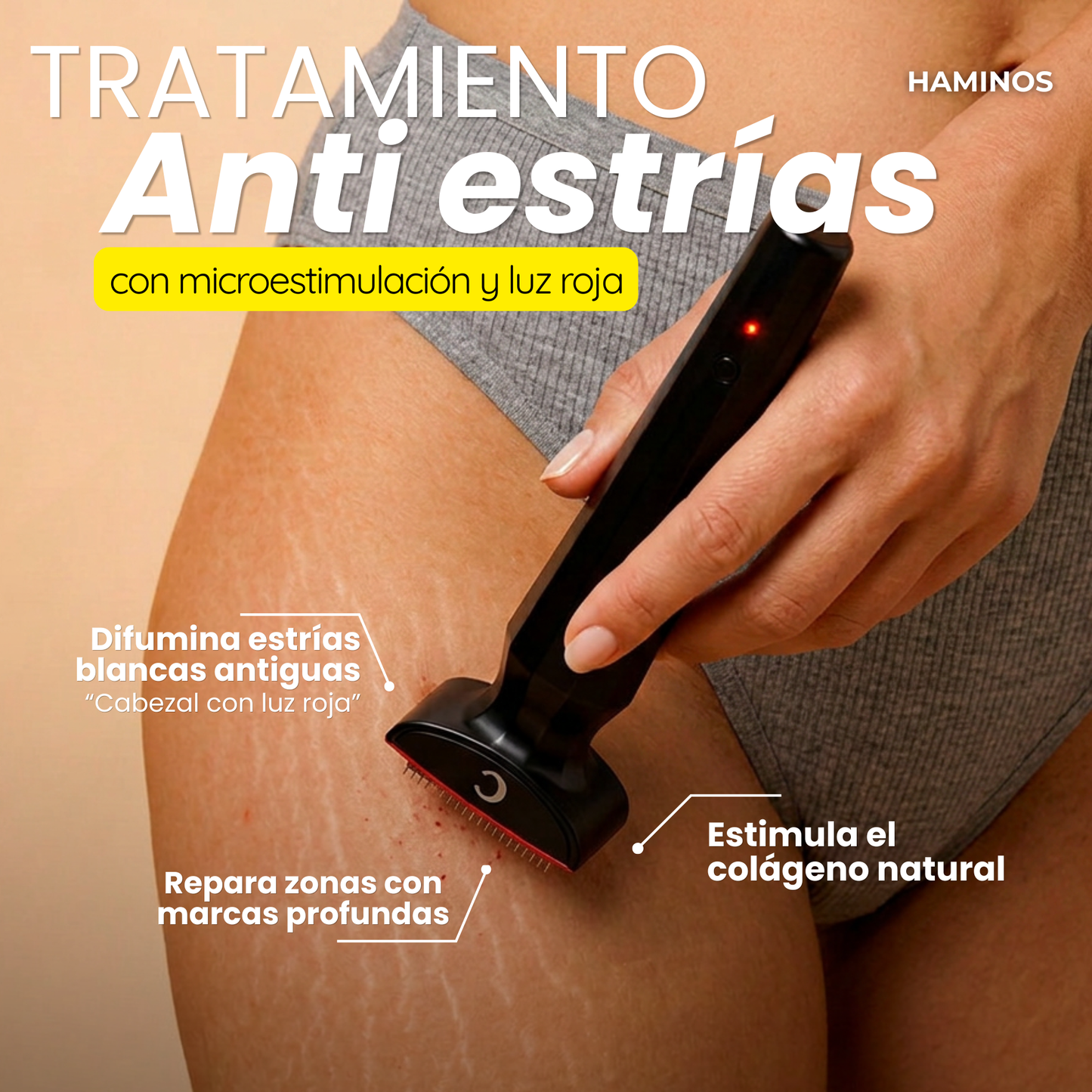 Derma Stamp Antiestrías | Microneedling con Ácido Hialurónico