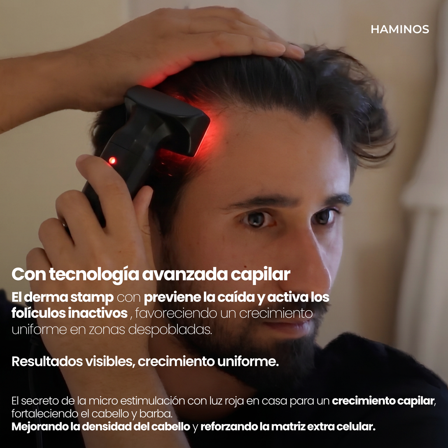 Derma Stamp Crecimiento Capilar | Microneedling con Sérum Hair Growth