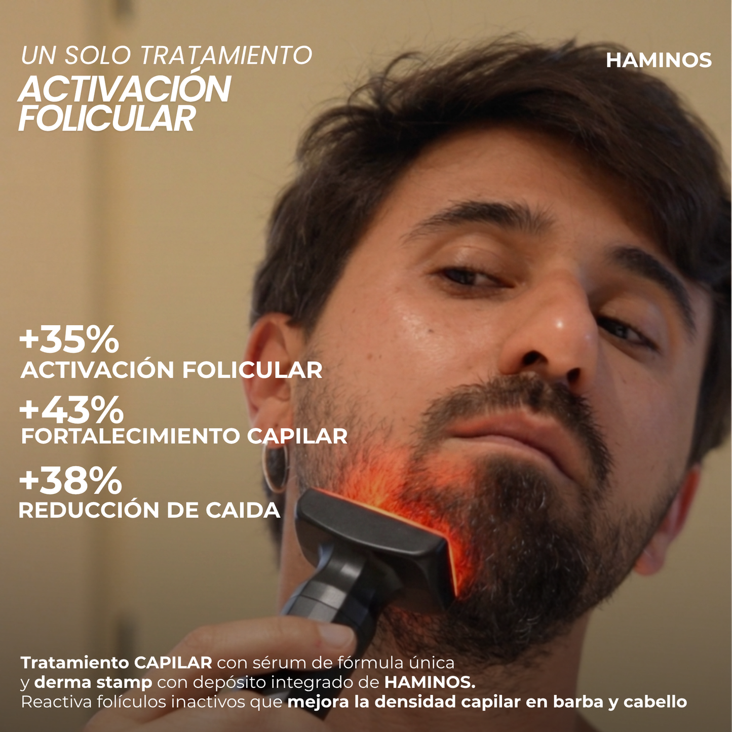 Derma Stamp Crecimiento Capilar | Microneedling con Sérum Hair Growth