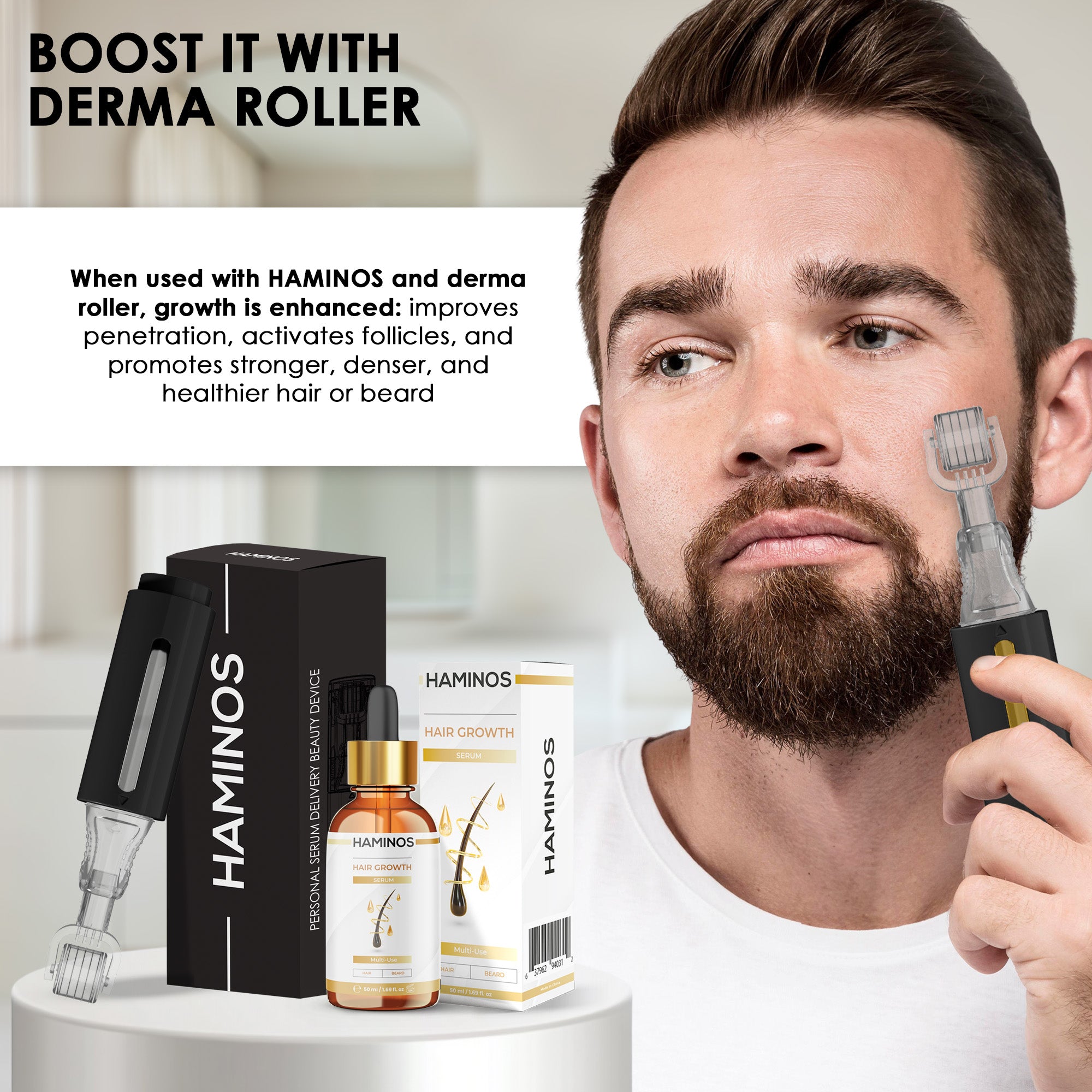 Sérum CRECIMIENTO CAPILAR cabello y barba 50ml