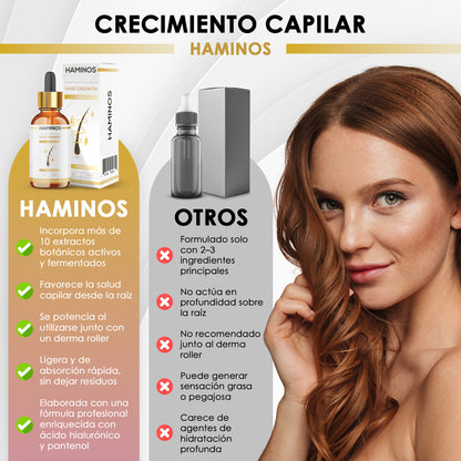 Tratamiento crecimiento capilar para mujer con derma roller